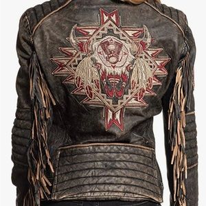 Affliction Fast Times Leather Jacket - EUC